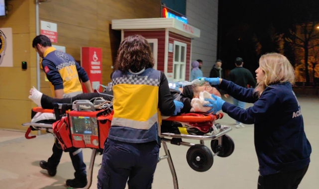 Bursa'da motosiklet metrelerce sürüklendi