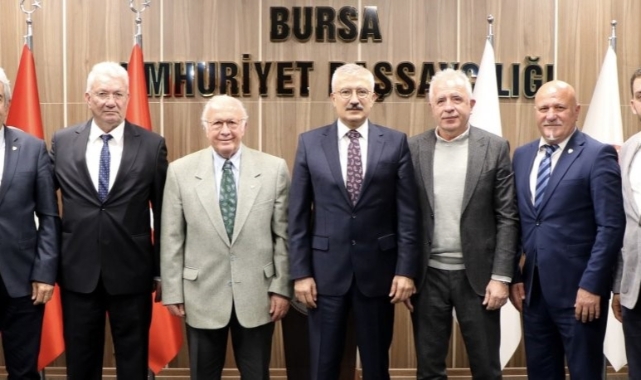 Bursaspor yönetimi, Bursa Cumhuriyet Başsavcısı Ramazan Solmaz'ı ziyaret etti