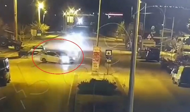 Cadde ortasında driftin bedeli ağır oldu