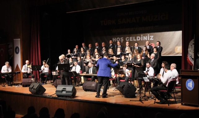 Çorum Belediyesi TSM Korosu’ndan muhteşem konser