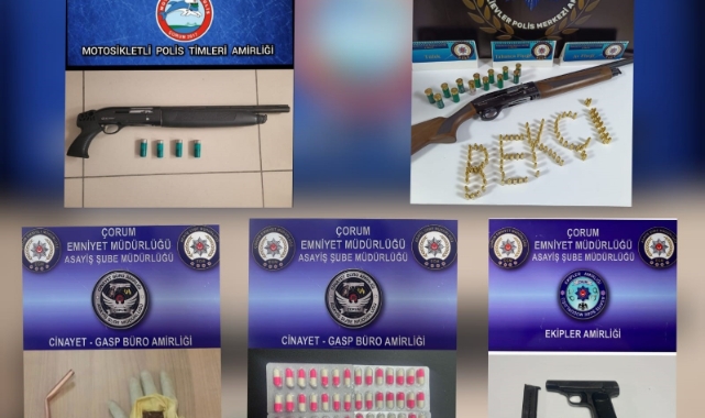 Çorum polisinden "şok" denetim