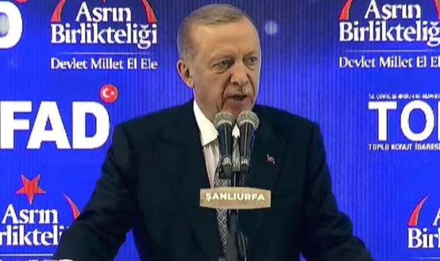 Cumhurbaşkanı Erdoğan Şanlıurfa'da deprem konutlarını teslim etti