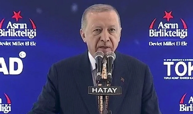 Cumhurbaşkanı Erdoğan Hatay'da! Deprem konutları teslim edildi