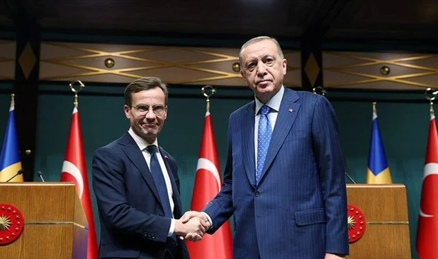 Cumhurbaşkanı Erdoğan, İsveç Başbakanı ile görüştü
