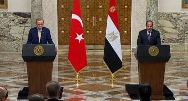 Cumhurbaşkanı Erdoğan Mısır Lideri Sisi ile basın açıklaması yaptı