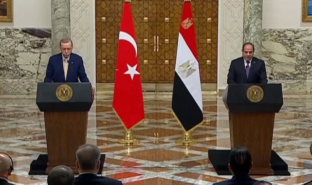 Cumhurbaşkanı Erdoğan Mısır Lideri Sisi ile basın açıklaması yaptı
