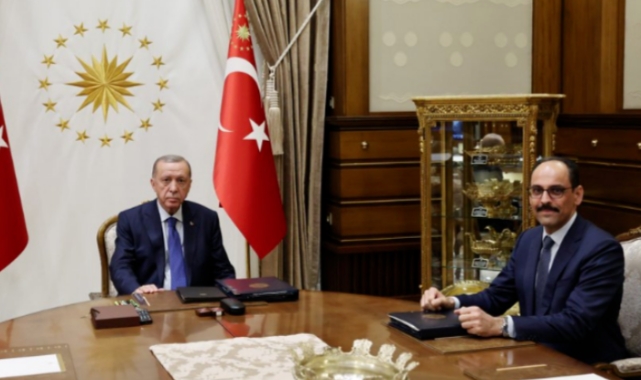 Cumhurbaşkanı Erdoğan, MİT Müsteşarı İbrahim Kalın ile görüştü