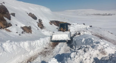 Erciş’te tipiden kapanan yollar açılıyor