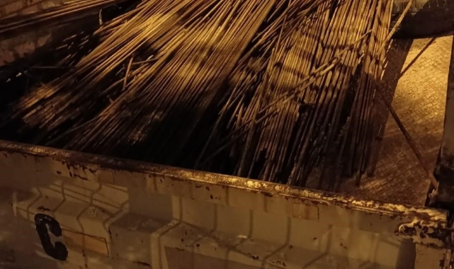 İnşaat hırsızları suçüstü yakalandı