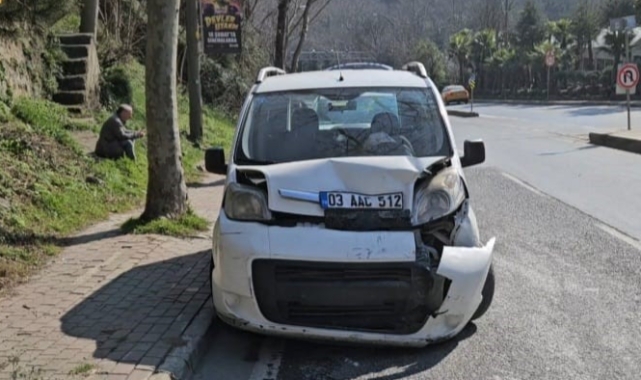 Kazadan kaçarken kaza yaptı!