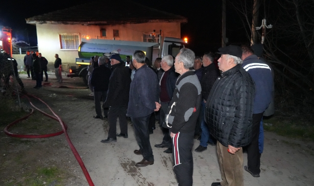 Kırıkkale'de yanan ev kullanılamaz hale geldi