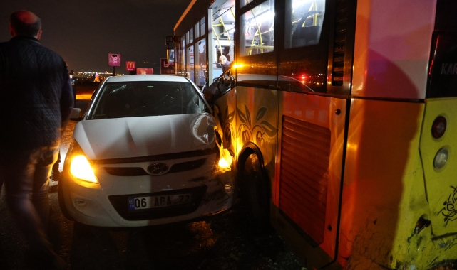Limon posası yola döküldü, 6 araç birbirine girdi