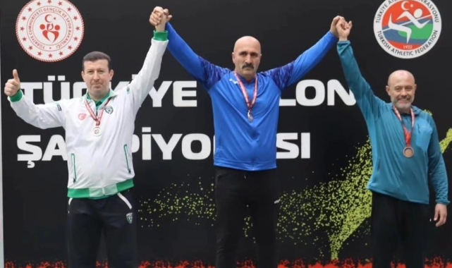 Lüleburgazlı sporcu gülle atmada Türkiye şampiyonu oldu