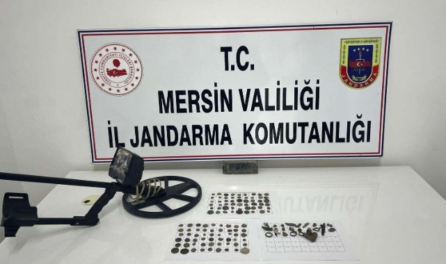 Mersin'de Roma dönemine ait 108 adet sikke ele geçirildi