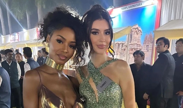 Miss Turkey 2022 birincisi Nursena Say Hindistan'da