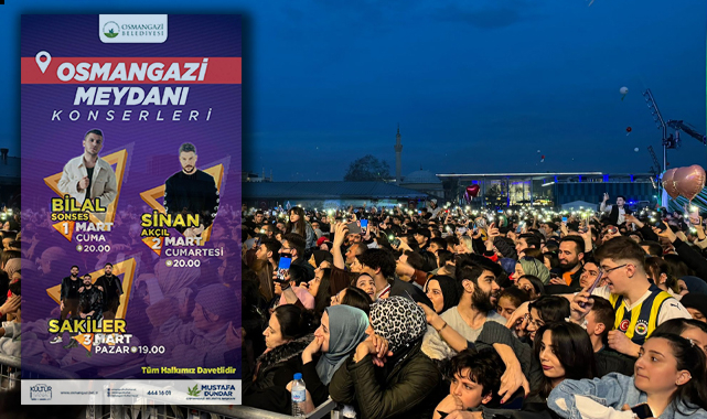 Osmangazi Meydanı'nda coşku sürüyor