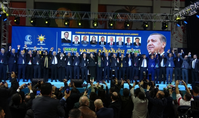 Samsun’da Cumhur İttifakı adayları tanıtıldı