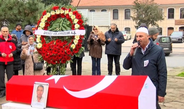 Şehit kılavuz kaptan Oğuz Kök, son yolculuğuna uğurlandı