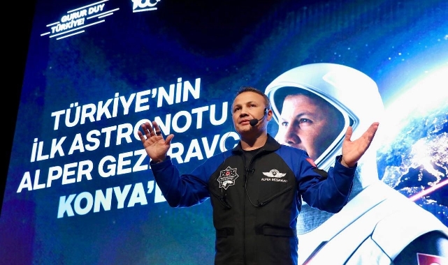 Türkiye'nin ilk astronotu Alper Gezeravcı Selçuk Üniversitesinde