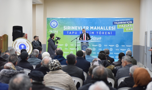 Yıldırım'da imar parseli tapular dağıtıldı