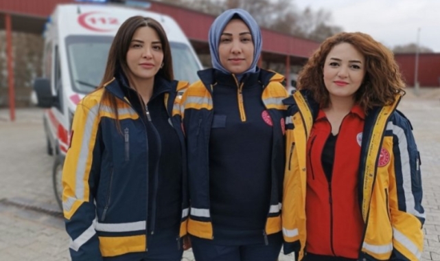 112'nin kadın kahramanları zorlu coğrafyada görev yapıyor