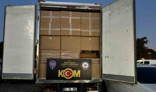 Adana'da kaçak makaron operasyonu
