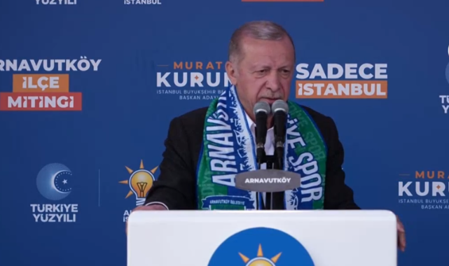Cumhurbaşkanı Recep Tayyip Erdoğan Arnavutköy'de konuştu