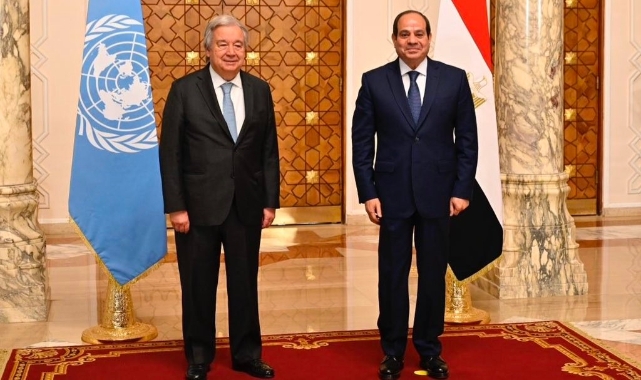 Antonio Guterres, Mısır Cumhurbaşkanı Sisi ile görüştü