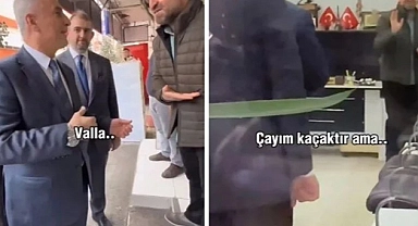 Bakan Bolat'a kaçak çay ikramı