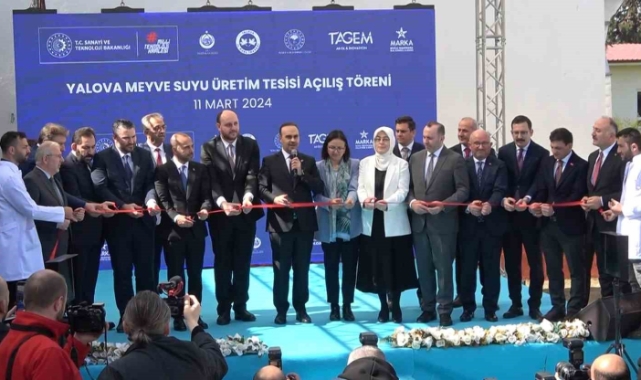 Bakan Kacır Yalova Meyve Suyu Üretim Merkezi’ni açtı