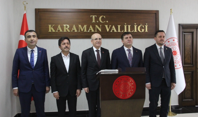 Bakan Şimşek Karaman'da "İş Dünyası Toplantısı"na katıldı