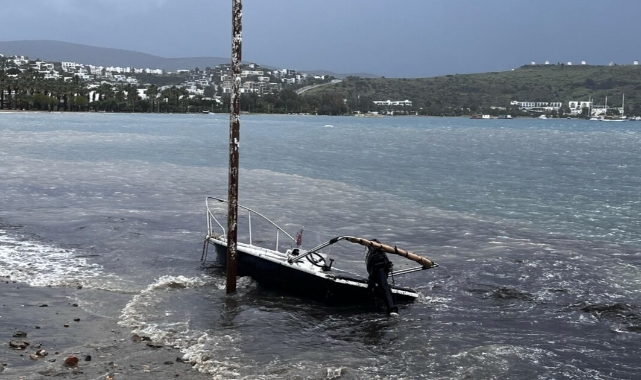 Bodrum’da sağanak etkili oldu