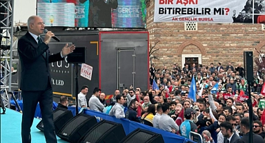 Efkan Ala: Bursa Cumhurbaşkanı Erdoğan'ın arkasında Uludağ gibi duruyor