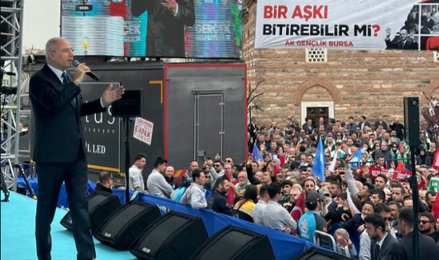 Efkan Ala: Bursa Cumhurbaşkanı Erdoğan'ın arkasında Uludağ gibi duruyor