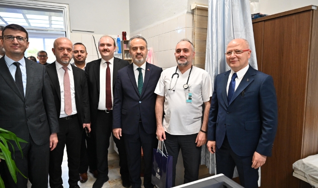 Bursa'da doktorlara bayram ziyareti