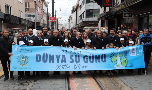 Bursa'da 'Dünya Su Günü' yürüyüşü gerçekleştirildi