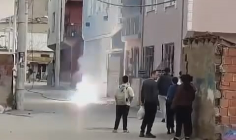 Bursa'da elektrik kablosu koptu