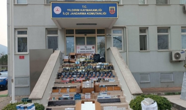 Bursa'da jandarmadan kaçakçılık operasyonu