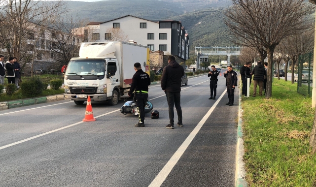 Bursa'da kazaya karışan motosiklet sürücüsü hayatını kaybetti