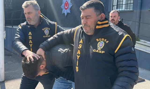Bursa’da kuyumcu soyan şüpheliler, adliyeye sevk edildi