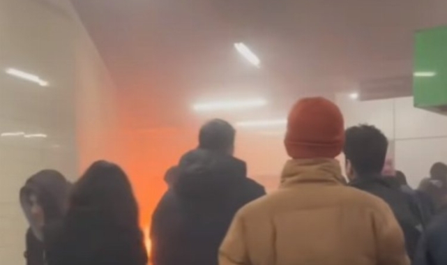 Bursa metrosunda yangın paniği!