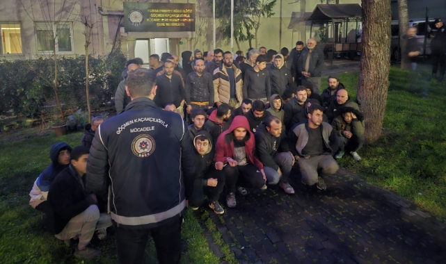 Bursa polisi kaçak 63 yabancı uyruklu şahsı yakaladı
