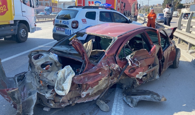 Dingili koptu otomobilden fırladı! Üzerinden başka bir araç geçti