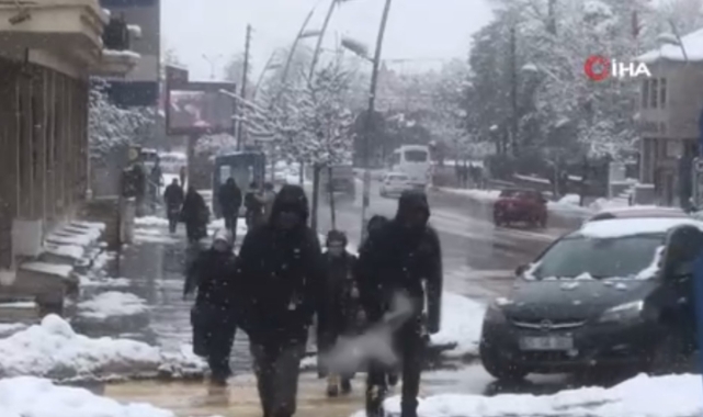 Erzurum'da kar yağışı hayatı olumsuz etkiledi