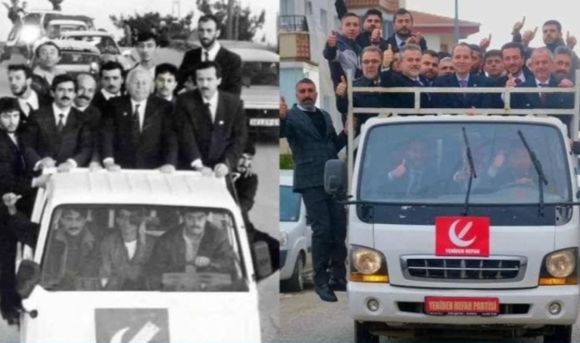 Fatih Erbakan babasının ikonik kamyon kasası pozunu verdi
