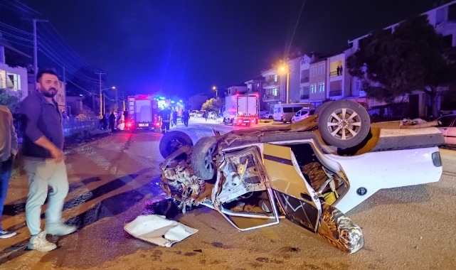 Fethiye’de 2 otomobil kafa kafaya çarpıştı: 1'i ağır 4 yaralı