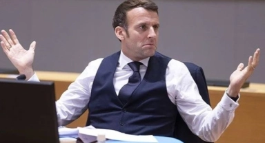 Fransa Cumhurbaşkanı Macron kadına benzetildi