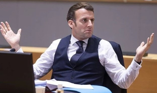 Fransa Cumhurbaşkanı Macron kadına benzetildi