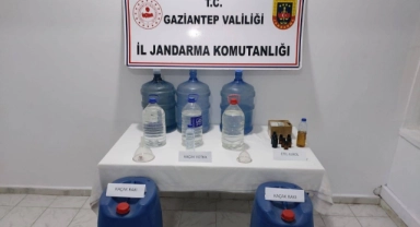 Gaziantep’te kaçak alkol operasyonu düzenlendi