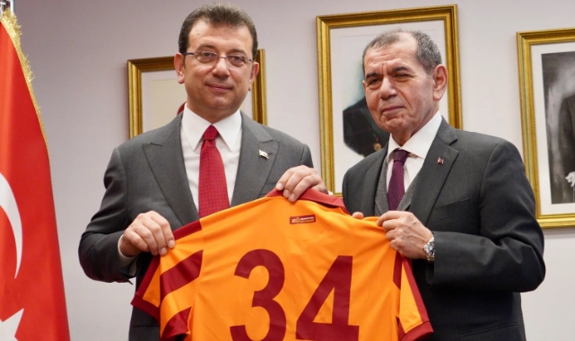 İmamoğlu’ndan Galatasaray Başkanı Özbek'e ziyaret